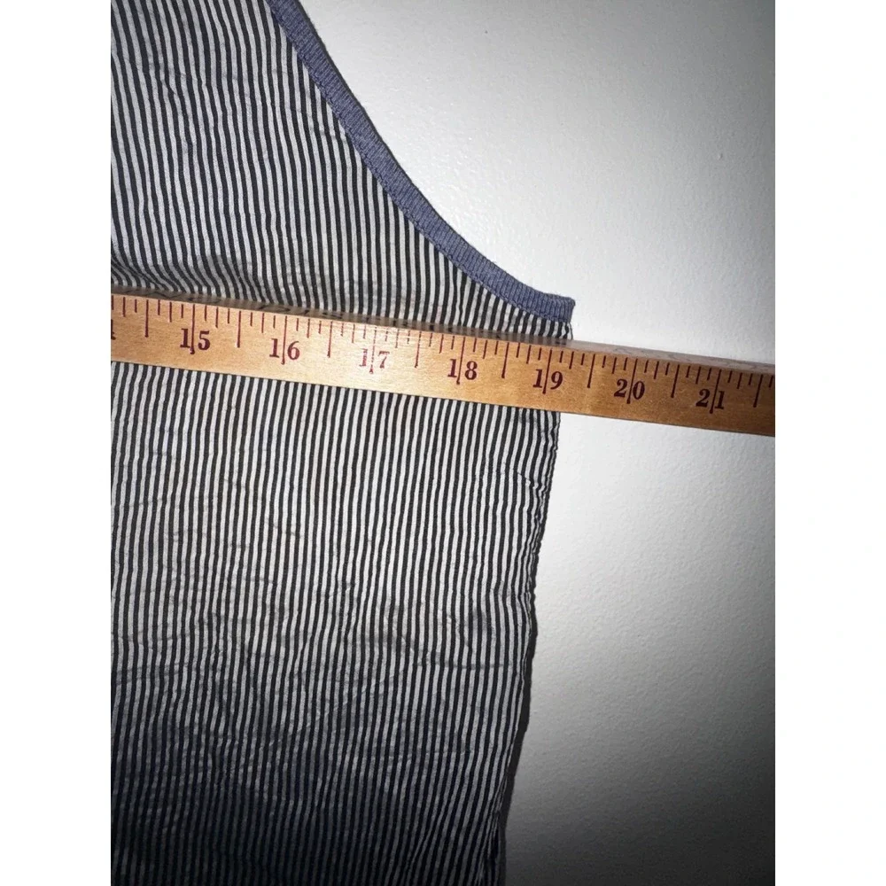 TML Boho Stripe Halter Tank Top Mustard Ikat Tassel Fringe Hem Medium - Picture 7 of 7